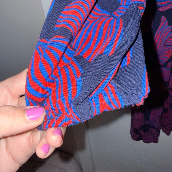 🎀 Boden Jersey Striped Bow Print US 14 Women’s dress w/ POCKETS - Picture 5 of 13